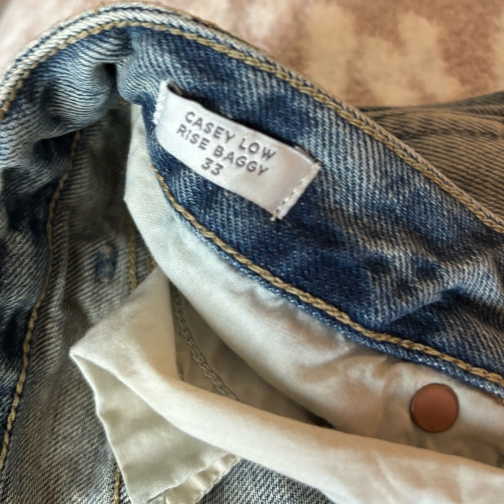 Pacsun Casey Low Rise Baggy Jeans Medium Indigo Tint - Picture 6 of 8